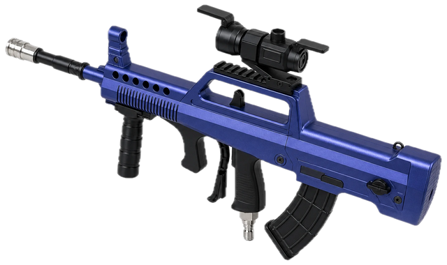 Apex Cobalt — metallic cobalt blue Bullpup