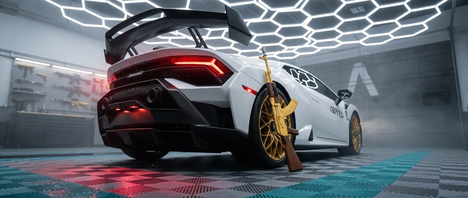Dynasty leaning against the gold rear wheel