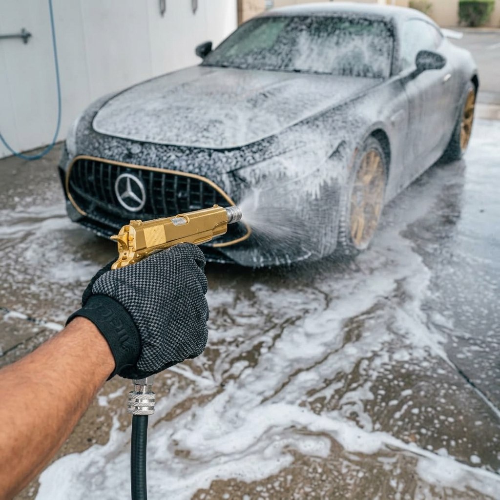 Foam pass outdoors