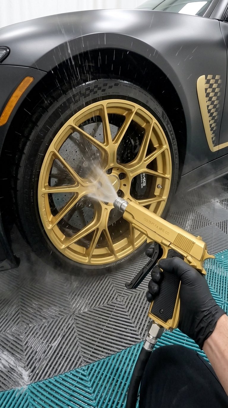 Jetting the gold wheel