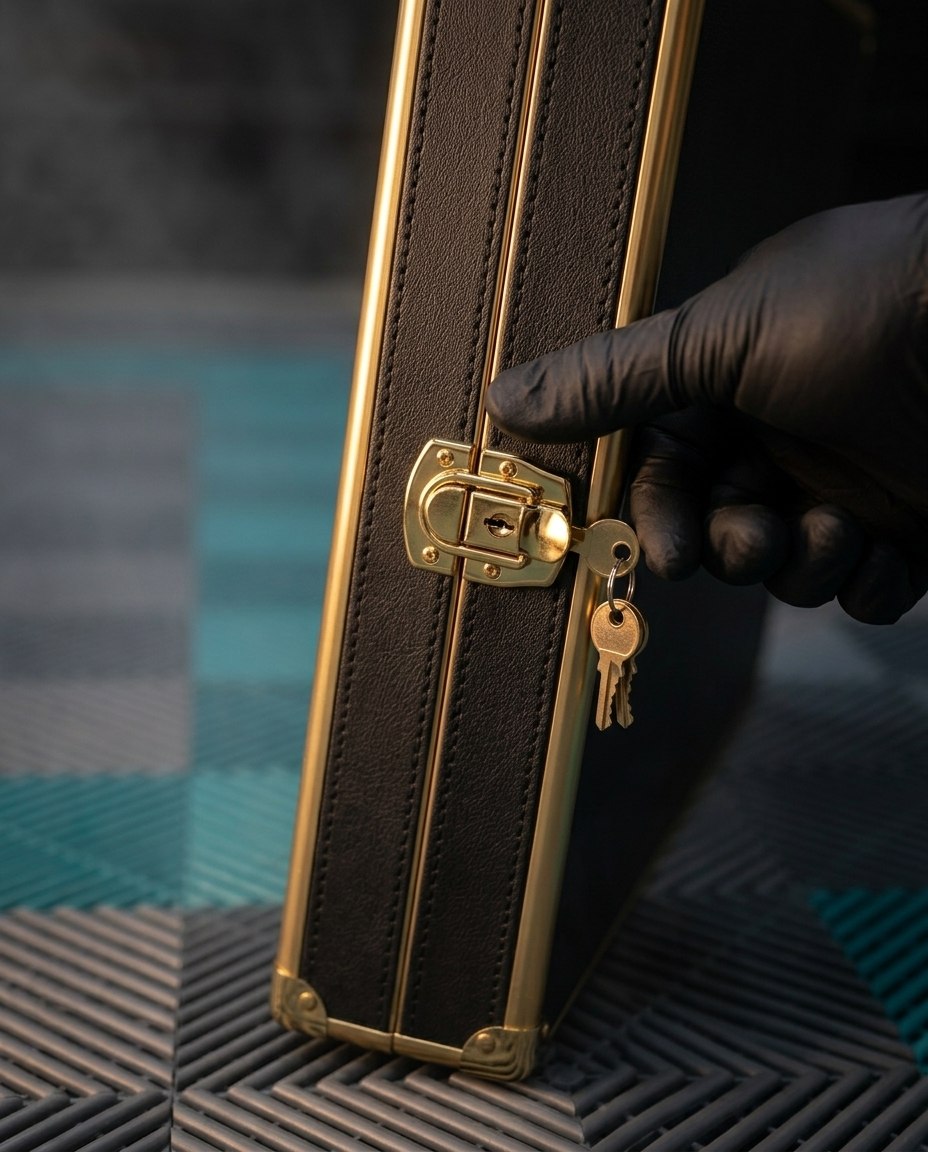 Gold latch and keys macro
